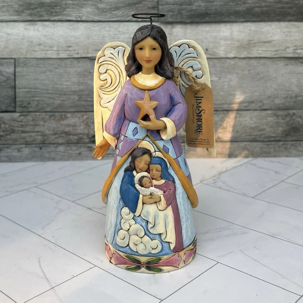 Jim Shore Heartwood Creek Starlit Serenity Angel - Nativity Resin Figurine